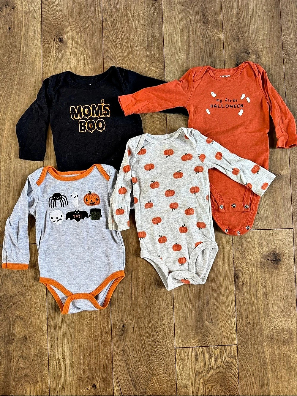 Baby Halloween Bodysuit Lot / Bundle 6M